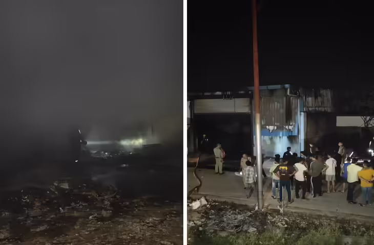 हल्द्वानी में अमेजन गोदाम में भीषण आग, दो कर्मचारियों की जिंदा जलकर मौत