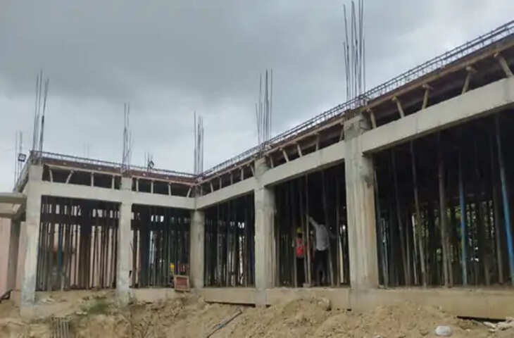 Kota डकनिया स्टेशन के सामने का फाउंडेशन तैयार