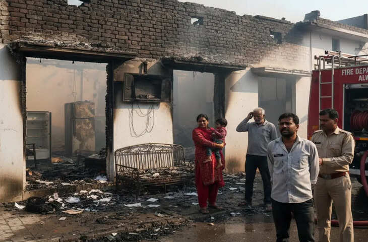 अलवर में घरेलू विवाद ने लिया खतरनाक रूप, वीडियो में देखें छोटे भाई ने भाभी के कमरे में लगाई आग, आरोपी गिरफ्तार