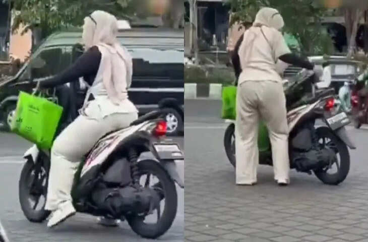 स्कूटी में तेल भरवाने के बाद लड़की कर बैठी ऐसी गलती, क्लिप देख मजे लेने लगे लोग