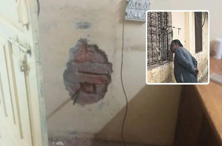 खिड़की काटी, लॉकर रूम तोड़ने को चलाए हथौड़े&hellip; बरेली में बैंक में लूट की कोशिश नाकाम, दीवार में फंसी छेनी छोड़कर भागे चोर