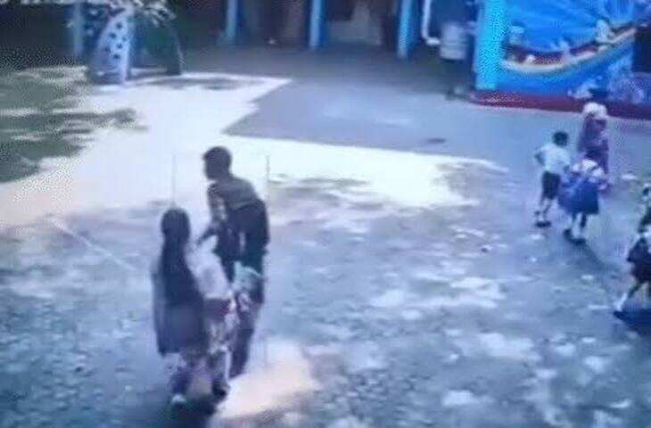 स्कूल में महिला टीचर को घसीटकर ले गया, CCTV में कैद हुआ मामला; हत्या के बाद आरोपी ने सुसाइड किया