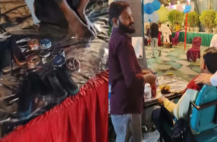 शादी में अनोखी और अद्भुत व्यवस्था, वीडियो में ऐसा नजारा देख नहीं होगा आँखों पर विश्वास&nbsp;