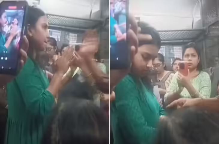 कोलकाता में ट्रेन में सीट विवाद के चलते महिला ने छिड़का पेपर स्प्रे, &nbsp;फिर भीड़ ने सिखाया जोरदार सबक, वीडियो वायरलकोलकाता में ट्रेन में सीट विवाद के चलते महिला ने छिड़का पेपर स्प्रे, &nbsp;फिर भीड़ ने सिखाया जोरदार सबक, वीडियो वायरल