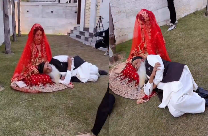 70 साल के मौलाना ने 26 साल की दुल्हन के साथ कराया अनोखा &lsquo;रोमांटिक&rsquo; फोटोशूट, वीडियो देख यूजर्स बोले - 'मजे तो चचा के है....'&nbsp;