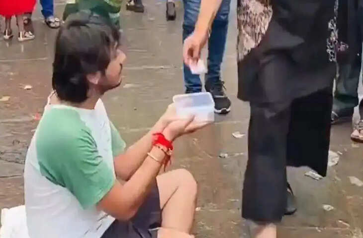 यूट्यूब कंटेंट के लिए मंदिर के बाहर भीख! खाटू श्याम में यूट्यूबर को कुछ ही घंटों में मिले 4500 रुपये वीडियो वायरल&nbsp;