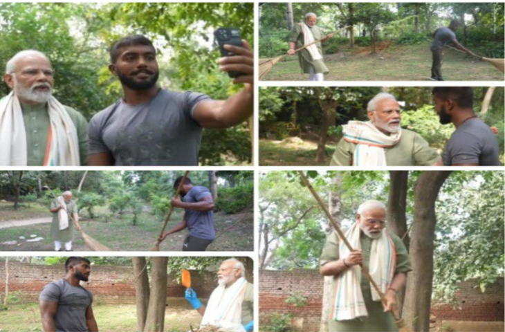 प्रधानमंत्री Narendra Modi ने इस फिटनेस इंफ्लुएंसर के साथ पार्क में चलाया स्वच्छता अभियान, यहाँ देखिये PM Modi का वायरल विडियो 
