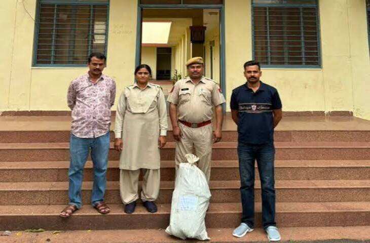 डूंगरपुर में खेत में उगाया था गांजा, फुटेज में देंखे पुलिस ने 4.3 किलो पौधे किए जब्त; आरोपी गिरफ्तार