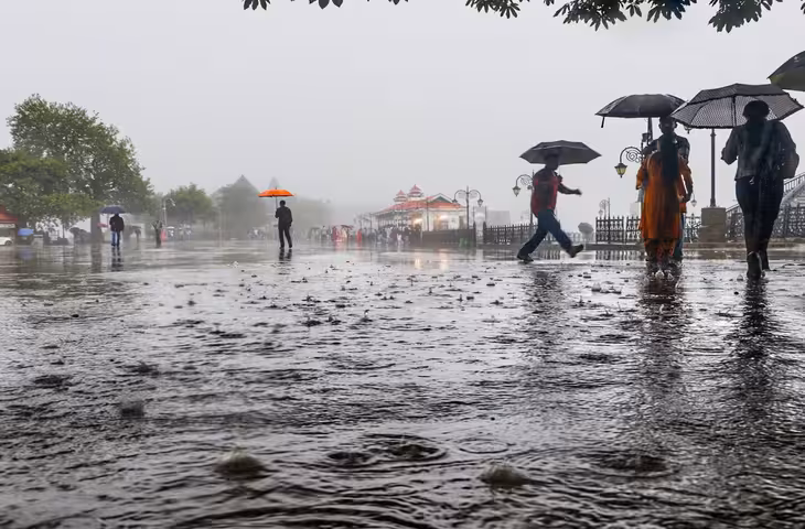 हिमाचल में अगले 6 दिन भारी बारिश का अलर्ट, कई जिलों में येलो और ऑरेंज चेतावनी जारी