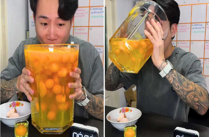 OMG: सिर्फ 60 सेकेंड में 100 कच्चे अंडे पी गया शख्स, वीडियो देख फटी रह जाएंगी आँखें&nbsp;