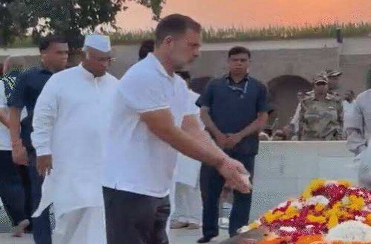 राहुल-प्रियंका गांधी समेत विपक्षी सांसदों ने राजघाट पर दी बापू को श्रद्धांजलि, वीडियो में जाने सुरक्षा के चलते पिछले गेट से निकले नेता