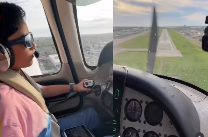 लोगो से गाड़ी पार्क नहीं होती उधर ११ साल का बच्चा उड़ा रहा प्लेन, वीडियो देख नौजवानो को आ जायेगी शर्म&nbsp;