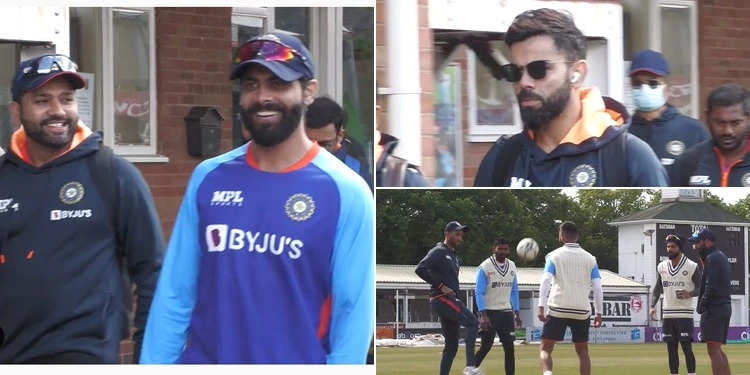 India tour of England: विराट ने खेली फुटबॉल, रोहित ने नेट में की बल्लेबाजी, खिलाड़ियों ने शुरू किया अभ्यास