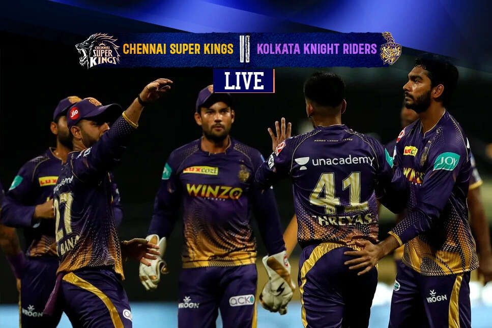 CSK vs KKR Live Score, WICKET! रायुडू रन-आउट, CSK 52/4